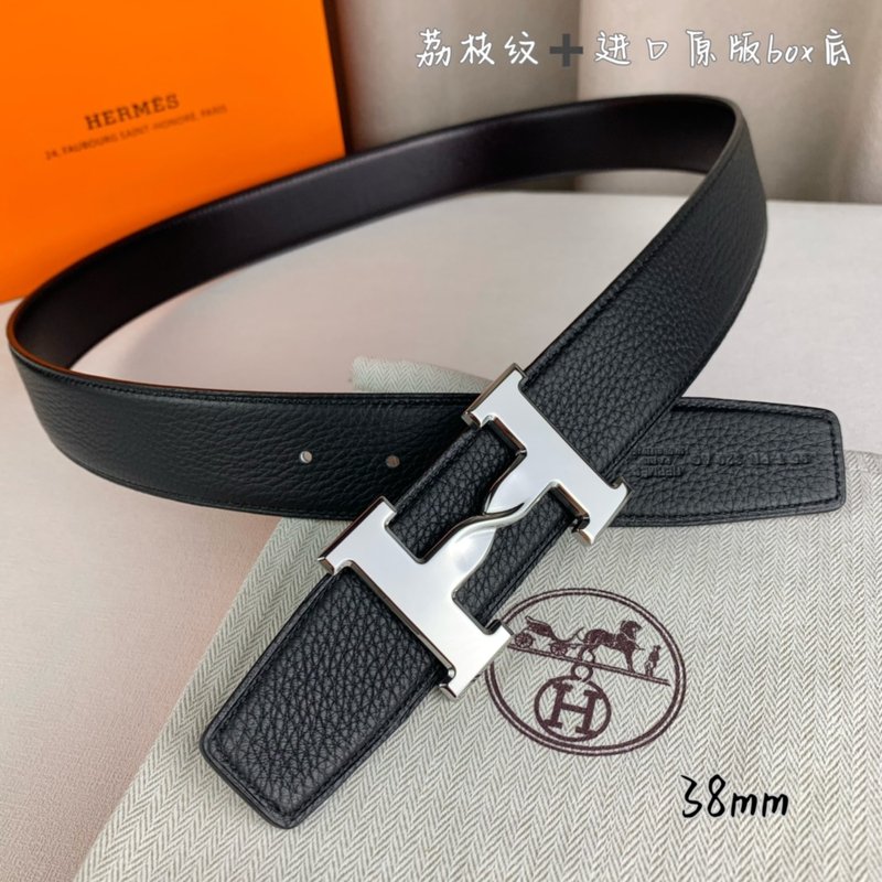 에르메스 양면 H 버클 벨트 38mm 블랙 001-193097