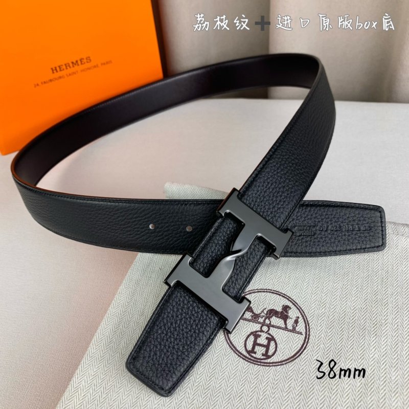 에르메스 양면 H 버클 벨트 38mm 블랙 001-193097