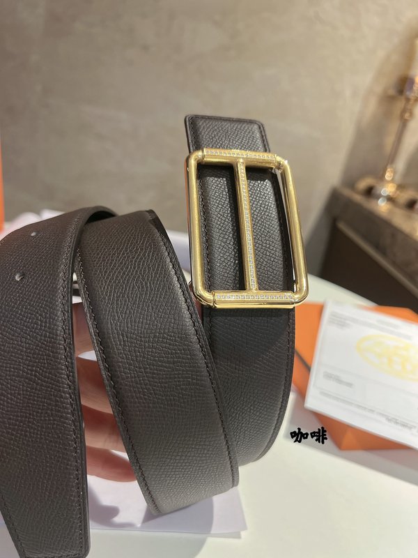 에르메스 블랙 가죽 벨트 3.8cm 001-193133