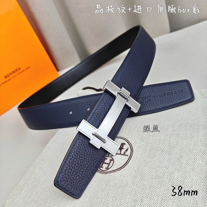 에르메스 양면 소가죽 벨트 38mm H 버클 001-193153