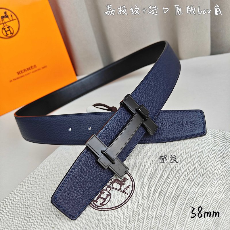 에르메스 양면 소가죽 벨트 38mm H 버클 001-193153
