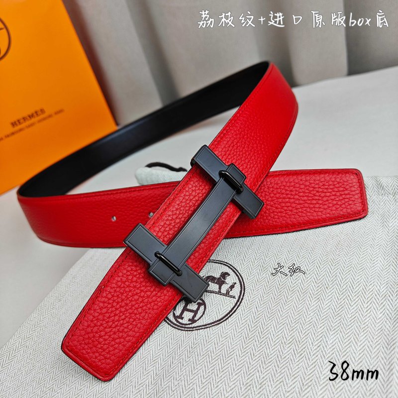 에르메스 양면 소가죽 벨트 38mm H 버클 001-193155