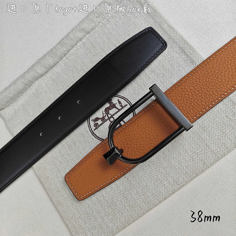 에르메스 쌍두 벨트 토고 가죽 38mm 001-193161