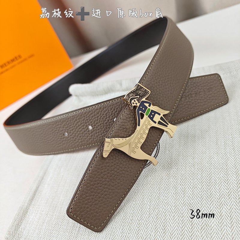 에르메스 양면 H 버클 소가죽 벨트 38mm 001-193187