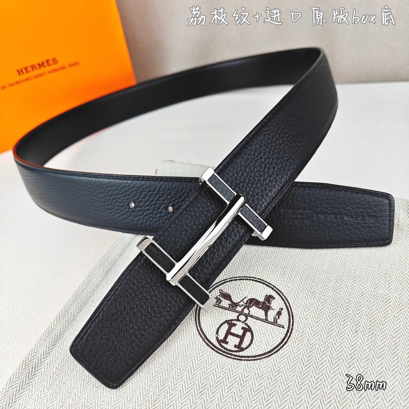 에르메스 블랙 양면 H 버클 벨트 001-193220