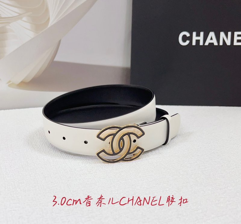 샤넬 3.0cm 양면 평직 벨트 001-193266