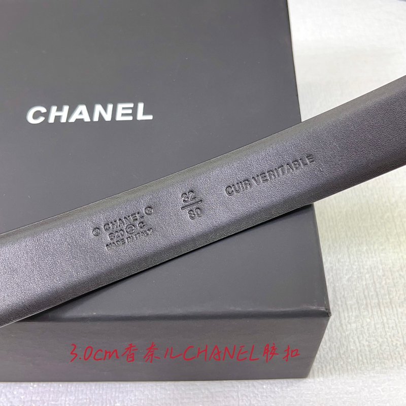 샤넬 3.0cm 양면 평직 벨트 001-193266