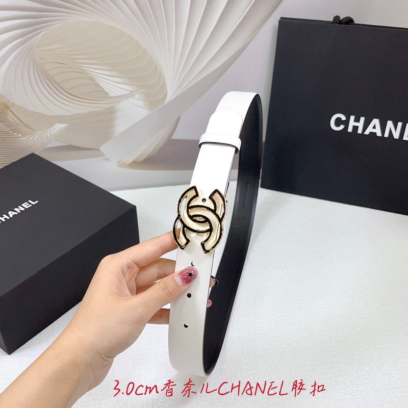 샤넬 3.0cm 양면 평직 벨트 001-193266