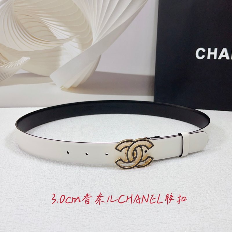 샤넬 3.0cm 양면 평직 벨트 001-193266