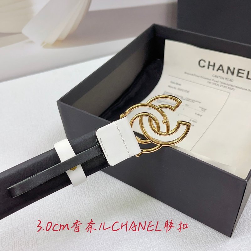 샤넬 3.0cm 양면 평직 벨트 001-193266