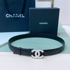 샤넬 CC 레진 로고 블랙 벨트 001-193303