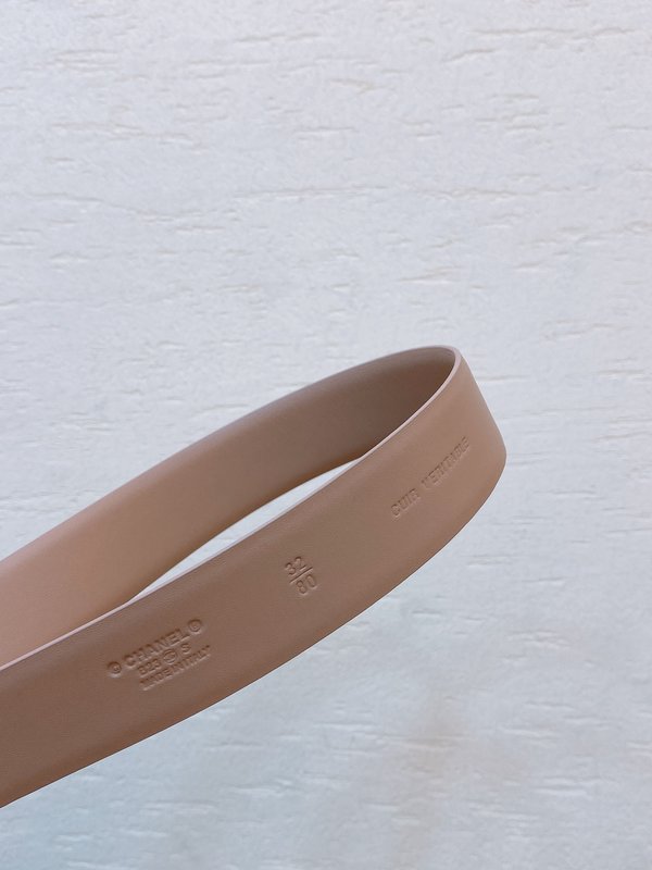 샤넬 진주 라인스톤 CC 로고 가죽 벨트 001-193323