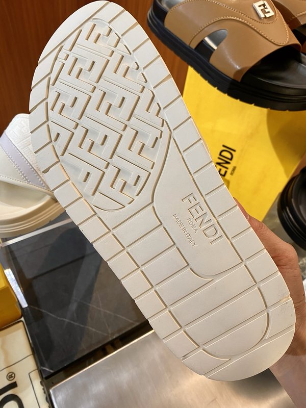 펜디 FENDI 남성용 FF 자카드 슬리퍼 샌들 001-193435