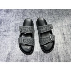 펜디 남성용 블랙 캐주얼 슬리퍼 001-193460