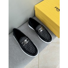 펜디 FENDI 남성 캐주얼 가죽 로퍼 슈즈 001-193517