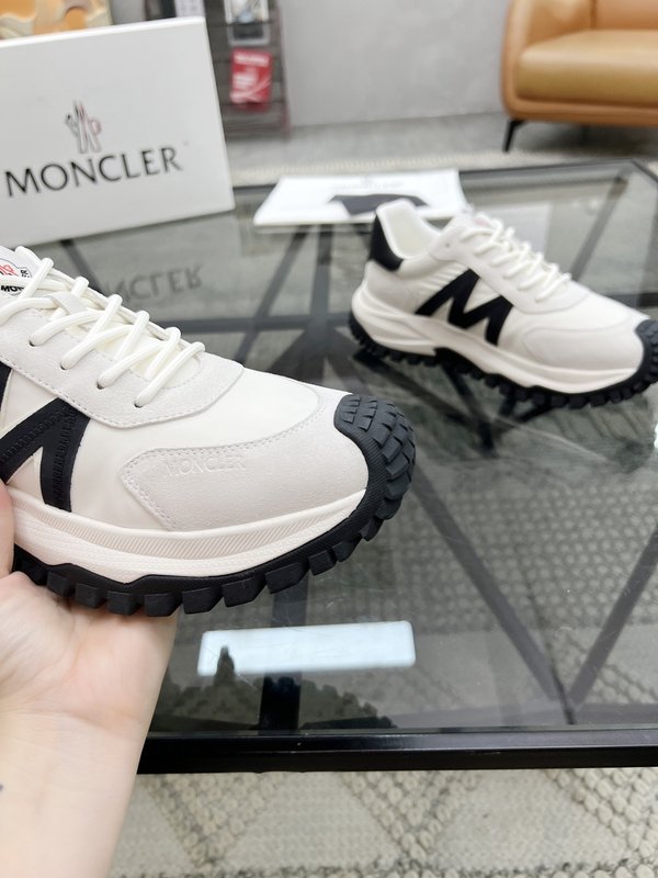 몽클레어 이탈리아 가죽 캔버스 캐주얼 운동화 001-193630
