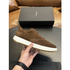 Kiton 남성 송아지 스웨이드 운동화 001-193828