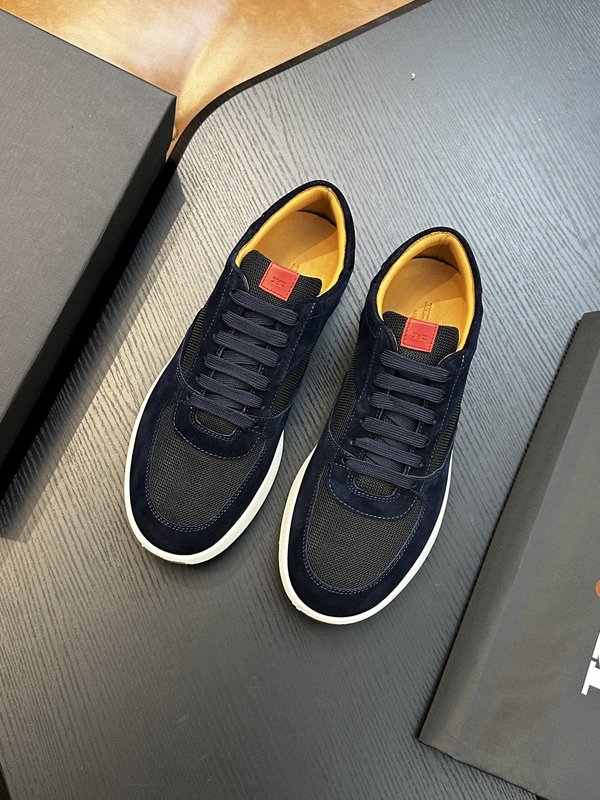 Kiton 남성 스웨이드 럭셔리 운동화 001-193830
