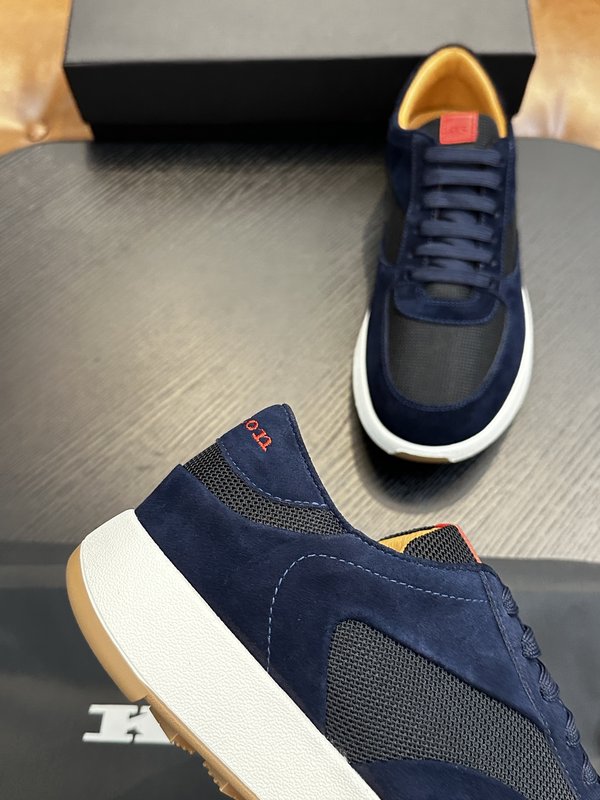 Kiton 남성 스웨이드 럭셔리 운동화 001-193830