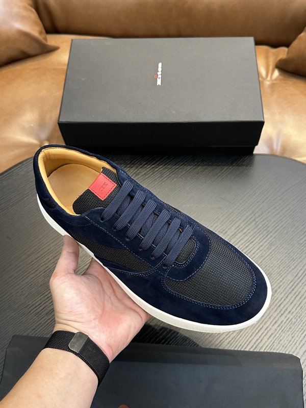 Kiton 남성 스웨이드 럭셔리 운동화 001-193830