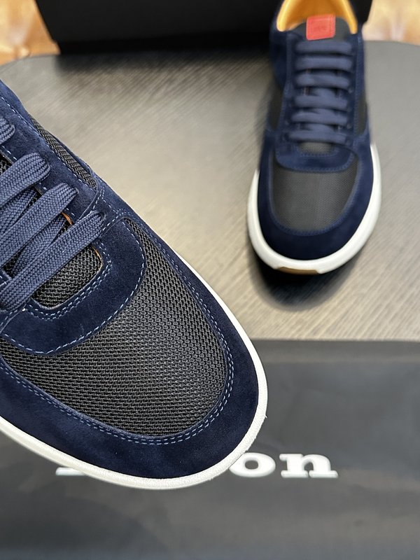 Kiton 남성 스웨이드 럭셔리 운동화 001-193830