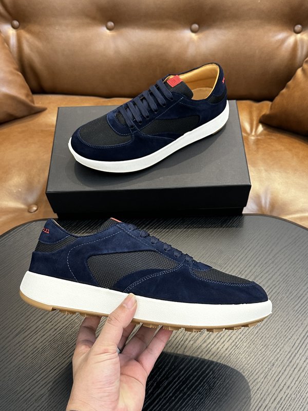 Kiton 남성 스웨이드 럭셔리 운동화 001-193830