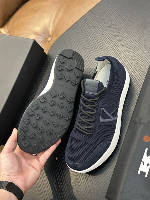 Kiton 남성 니트 소재 운동화 001-193851