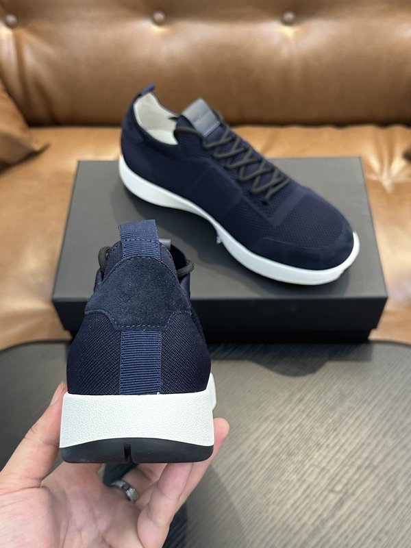 Kiton 남성 니트 소재 운동화 001-193851