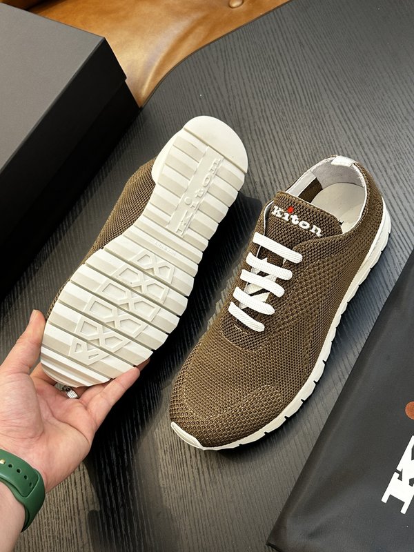Kiton 남성 니트 소재 운동화 001-193887