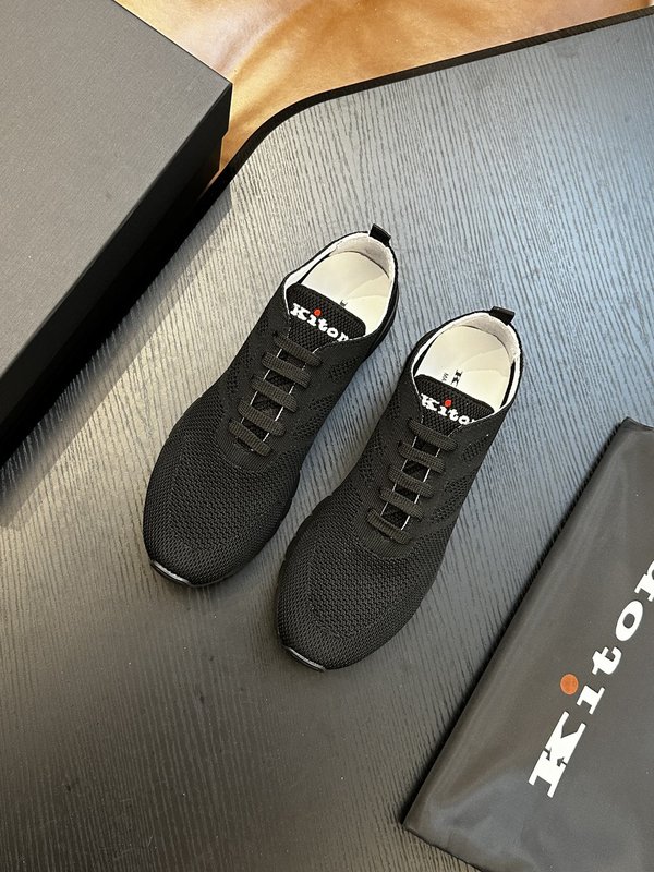 Kiton 남성 니트 소재 운동화 001-193889