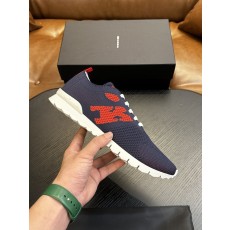 Kiton 남성 니트 소재 운동화 001-193891