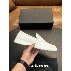 Kiton 남성 송아지 가죽 스니커즈 001-193938