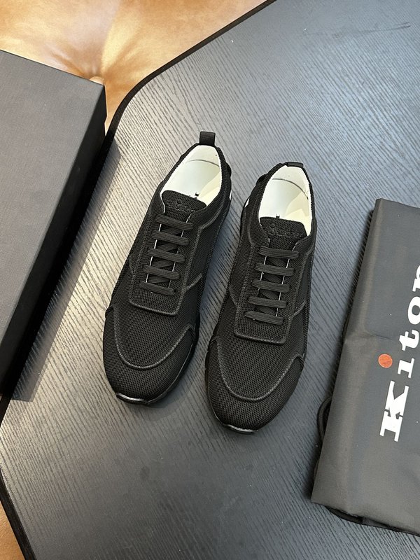 Kiton 남성 니트 소재 운동화 001-193961