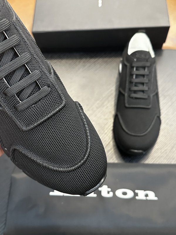 Kiton 남성 니트 소재 운동화 001-193961