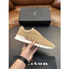Kiton 남성 소가죽 럭셔리 운동화 001-194001