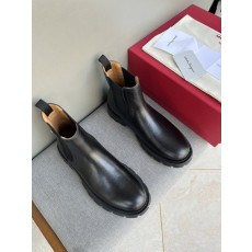 페라가모 남성 하이탑 가죽 부츠 001-194051