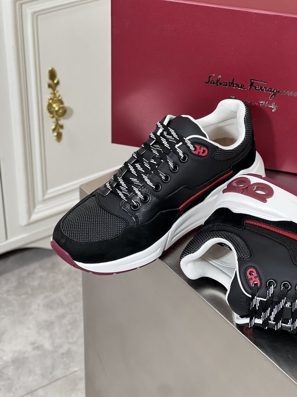 페라가모 남성 소 가죽 스포츠 캐주얼 슈즈 001-194100