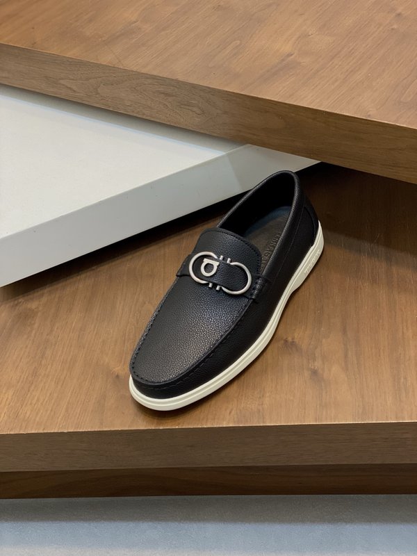 페라가모 남성 가죽 드라이빙 슈즈 001-194131