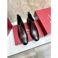 페라가모 남성 첼시 부츠 소가죽 001-194313