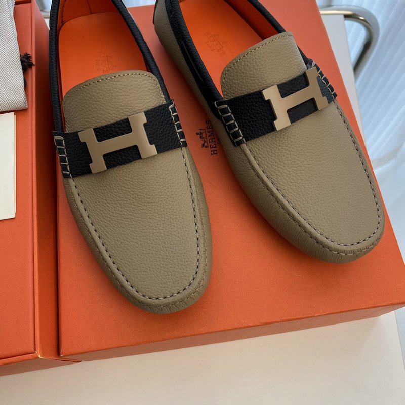 에르메스 클래식 가죽 드라이빙 슈즈 남성 001-194366