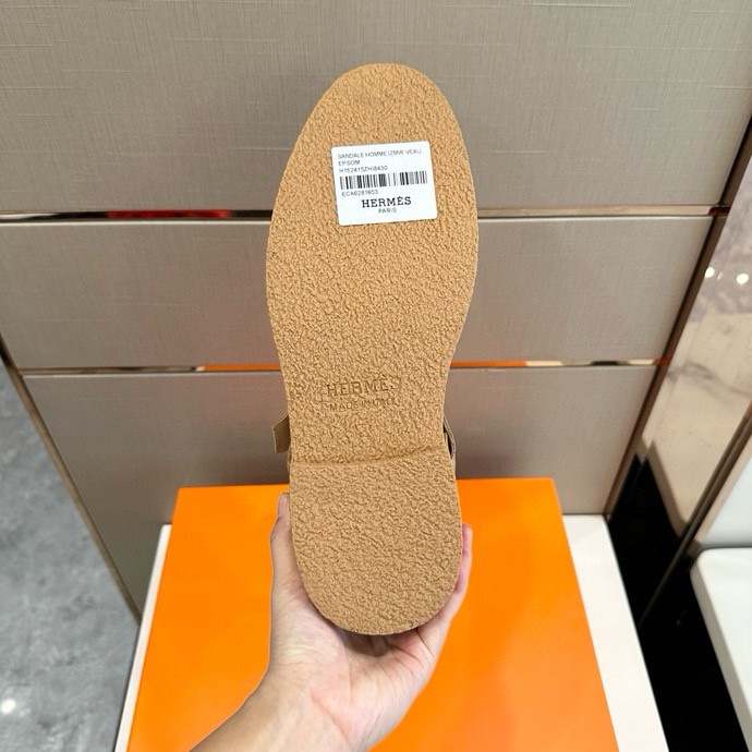에르메스 추동 소가죽 남성 앵클부츠 001-194507