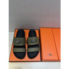 에르메스 H 버클 남성 가죽 슬리퍼 001-194632