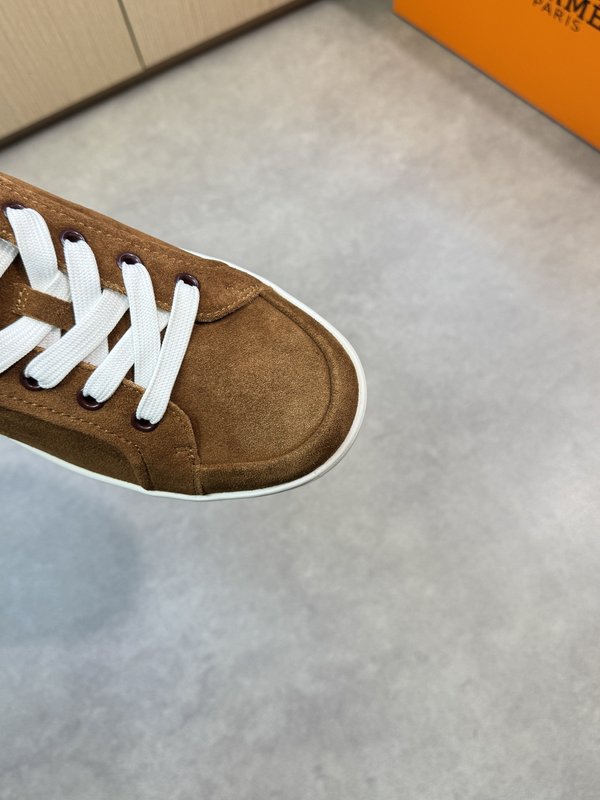 에르메스 나파 가죽 캐주얼 스니커즈 001-194659