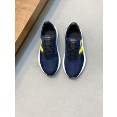 에르메스 하루 두꺼운 바닥 컬러 블록 더비 슈즈 001-194672