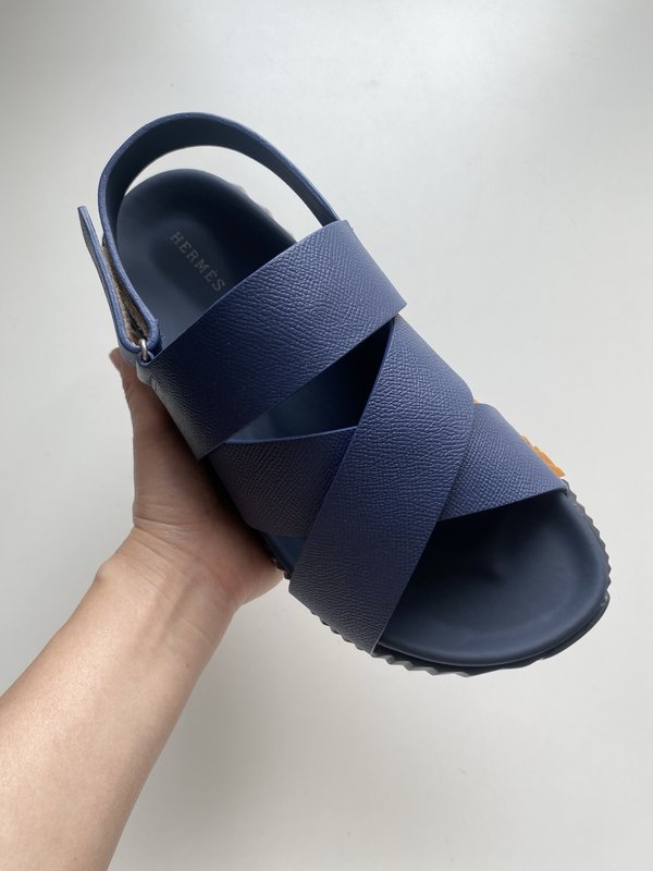 에르메스 나파 소가죽 기능성 샌들 001-194954