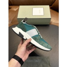TOM FORD Cambridge 가죽 로우탑 스니커즈 001-195098