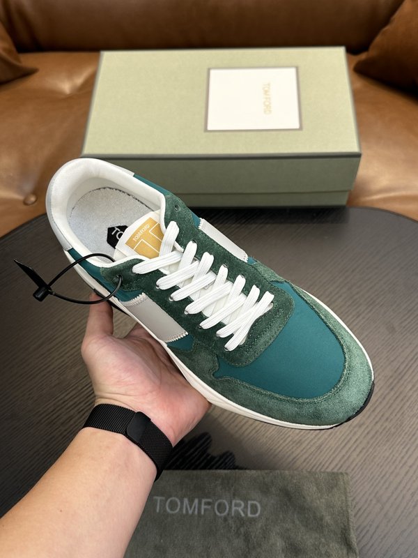 TOM FORD Cambridge 가죽 로우탑 스니커즈 001-195098