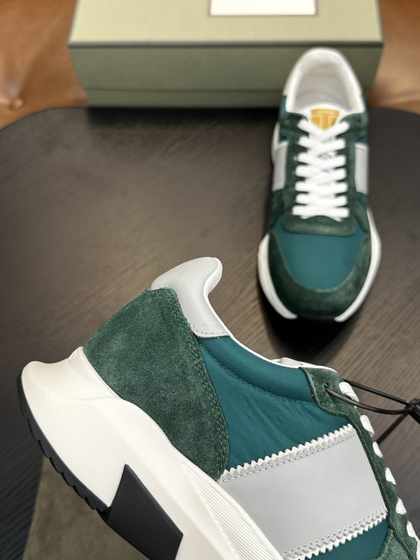 TOM FORD Cambridge 가죽 로우탑 스니커즈 001-195098