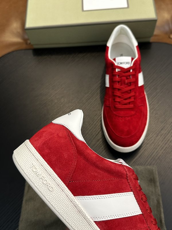 TOM FORD Cambridge 가죽 로우톱 스니커즈 001-195155