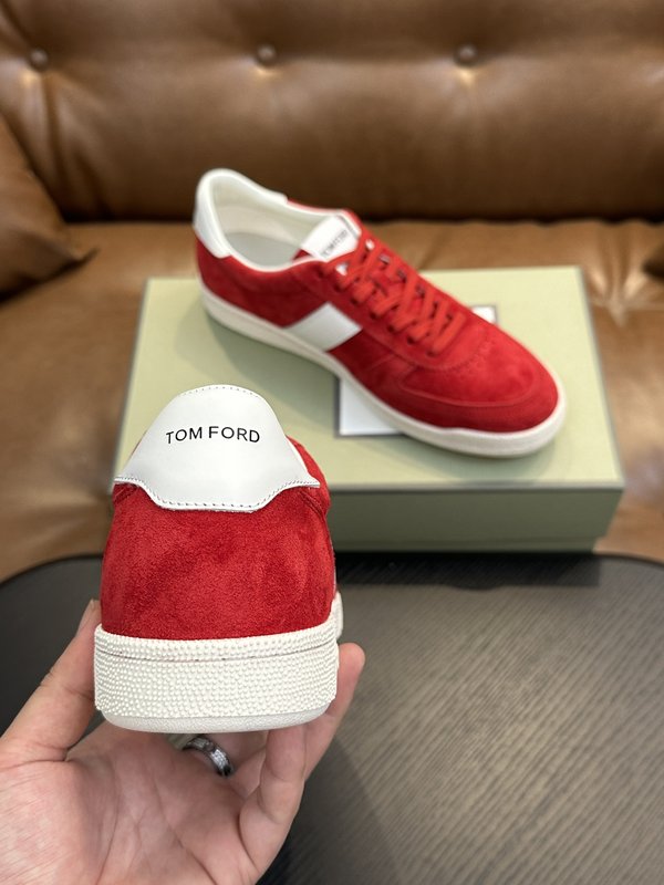 TOM FORD Cambridge 가죽 로우톱 스니커즈 001-195155